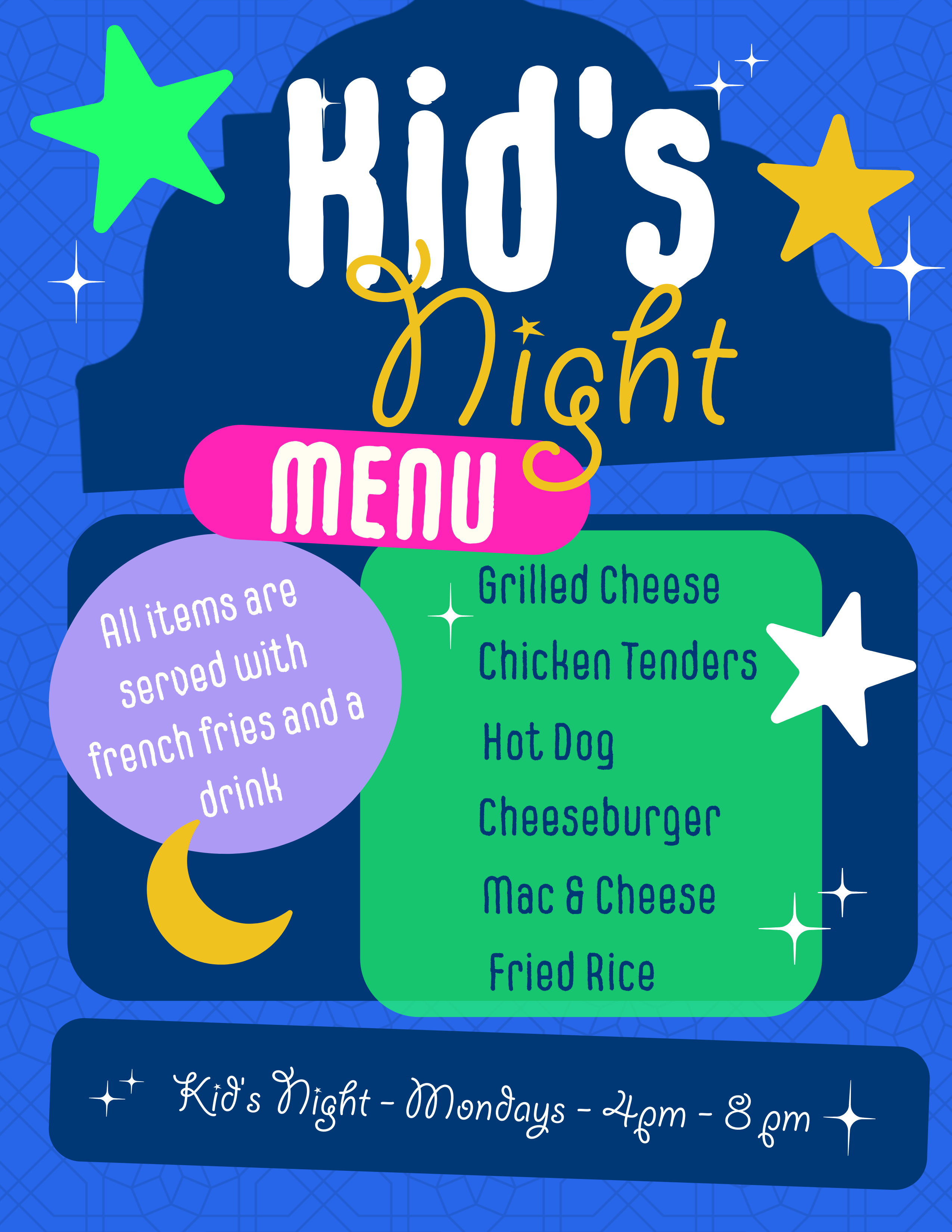 kids menu