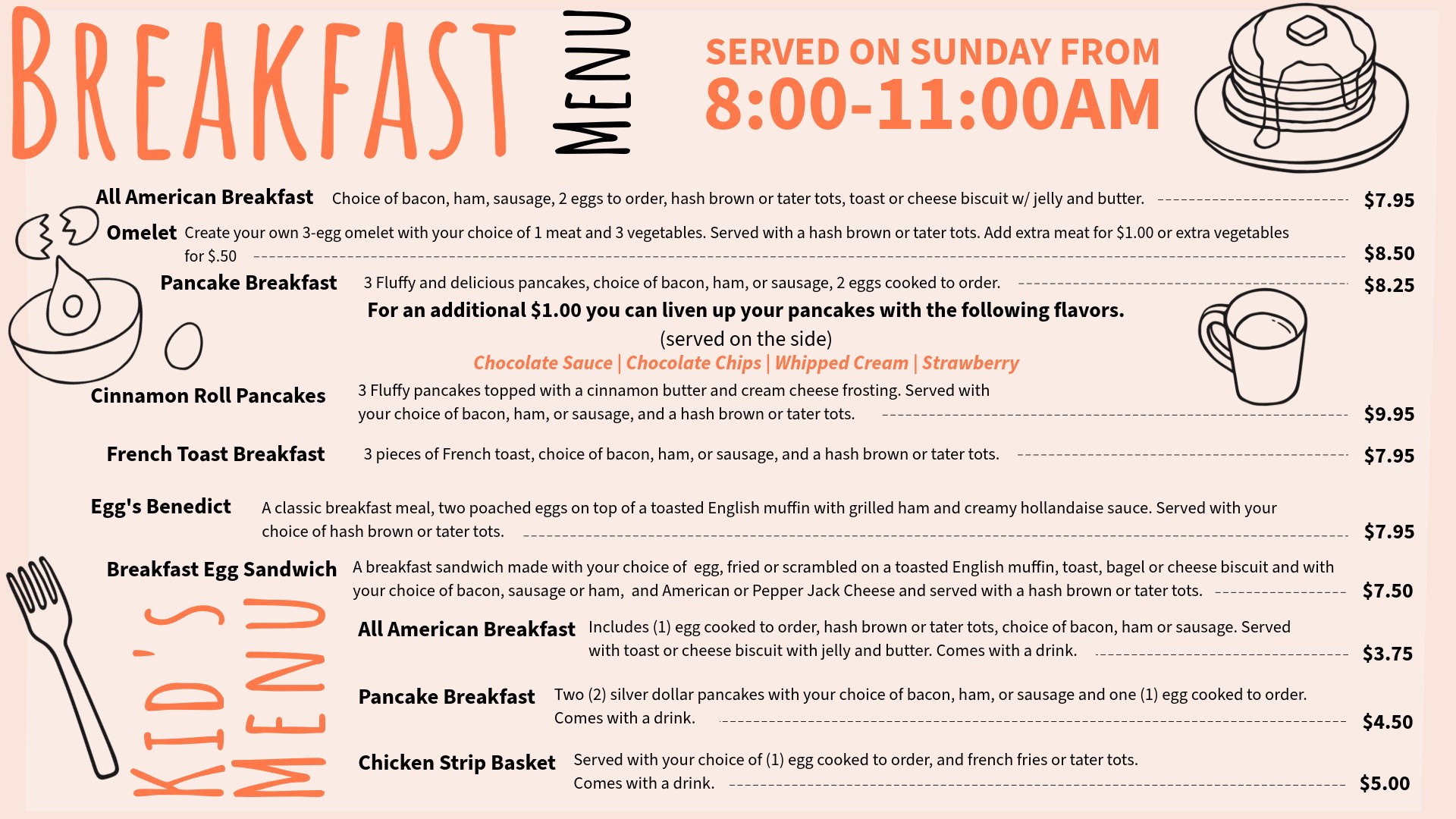 CNC BREAKFAST MENU