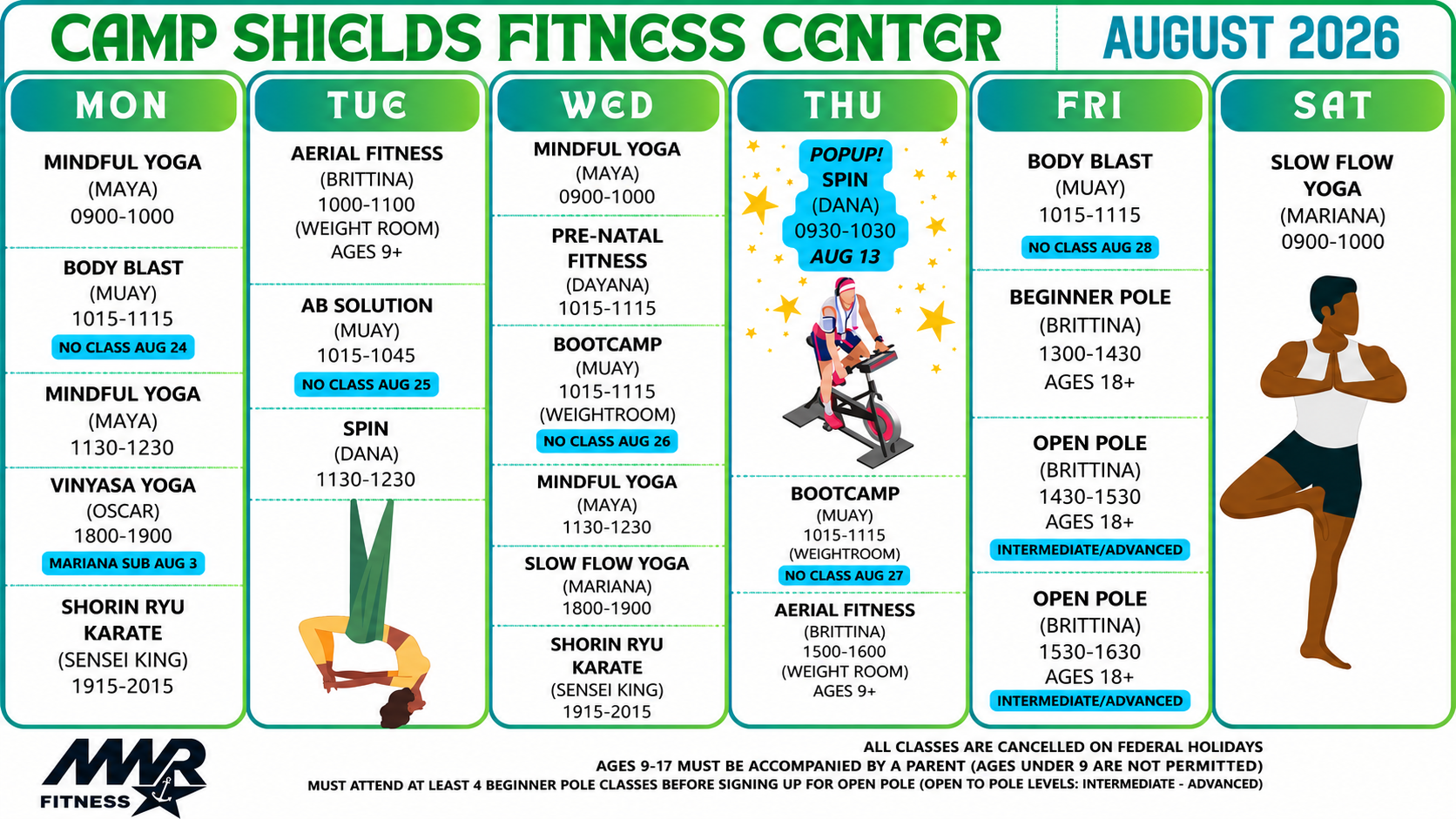 GYM SCHEDULE