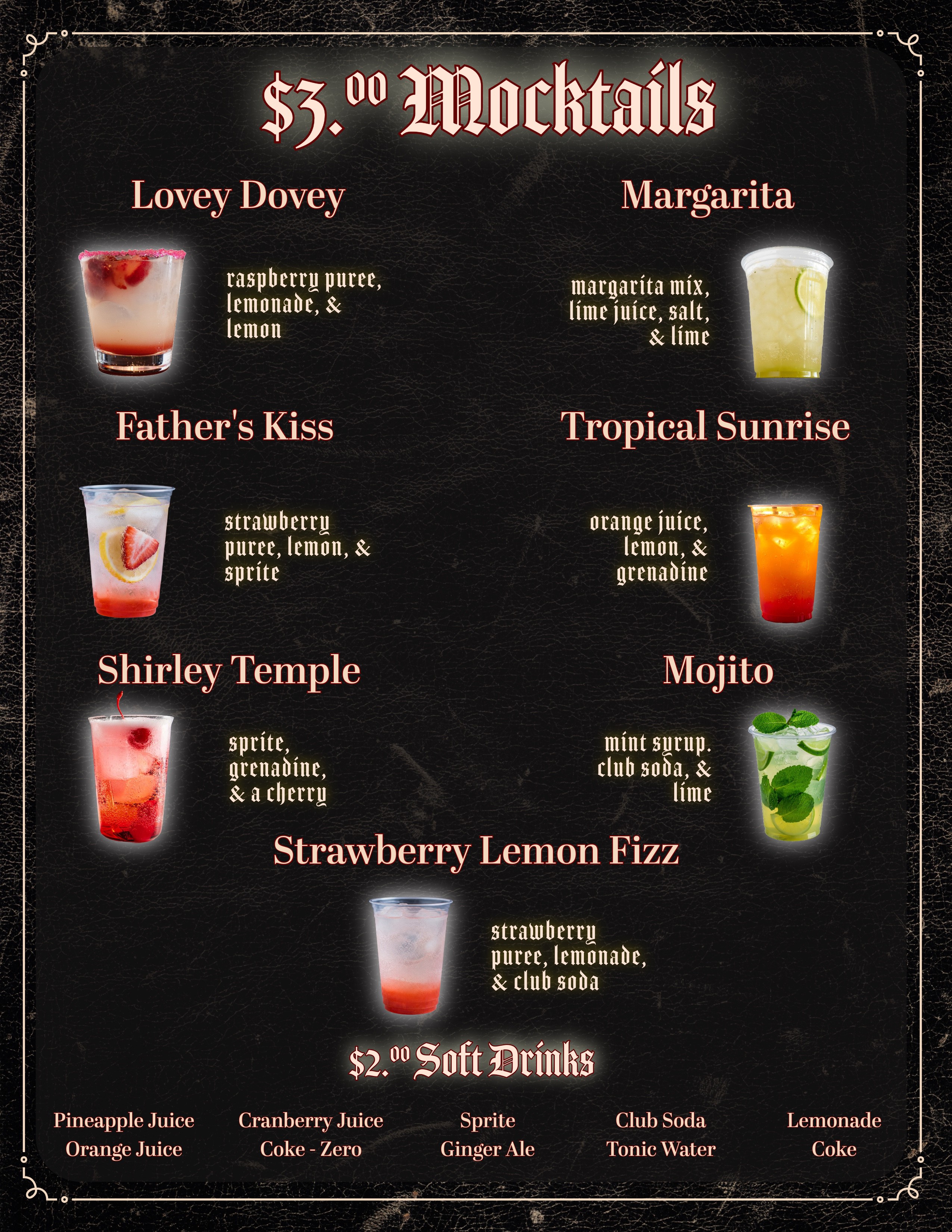Mocktail Menu